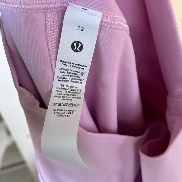 Lululemon align high rise athletic mini skort skirt pink - Picture 3 of 4